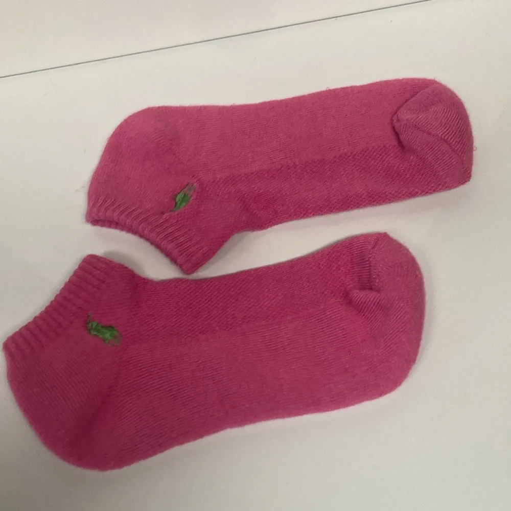 Hot Pink Polo Athletic Socks
